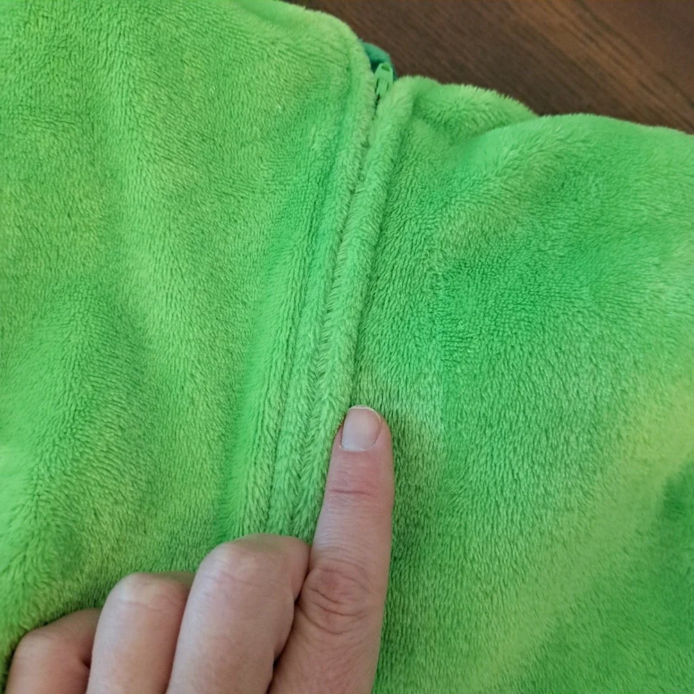 Saint Eve Kids Green Dinosaur Hooded Fleece Union Suit Pajamas Sleeper